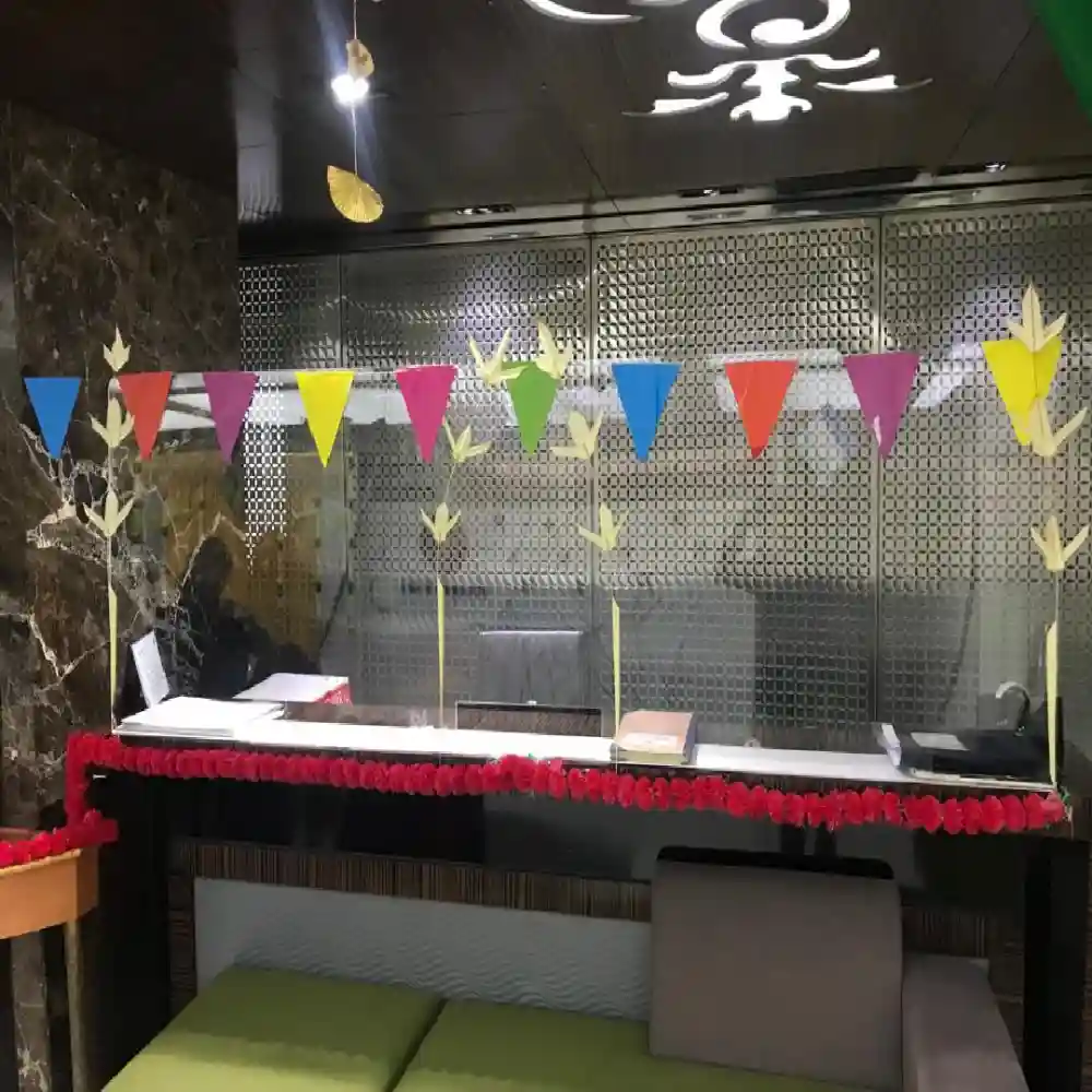 Pongal office decoration with traditional harvest theme